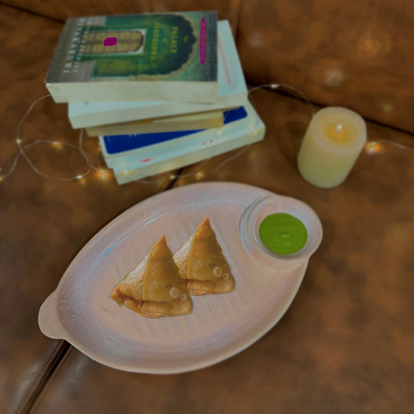 CHIPS & DIP PLATTER | SNACK PLATE | SALMON PINK