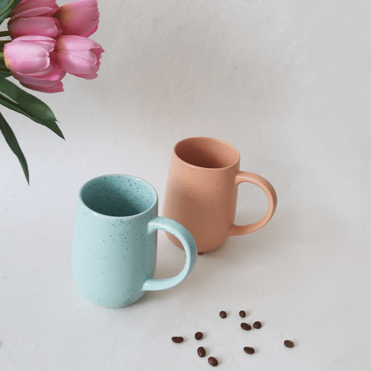 TALL MUGS : BUY 1 GET 1 FREE (ICE BLUE & BLUSH PINK)