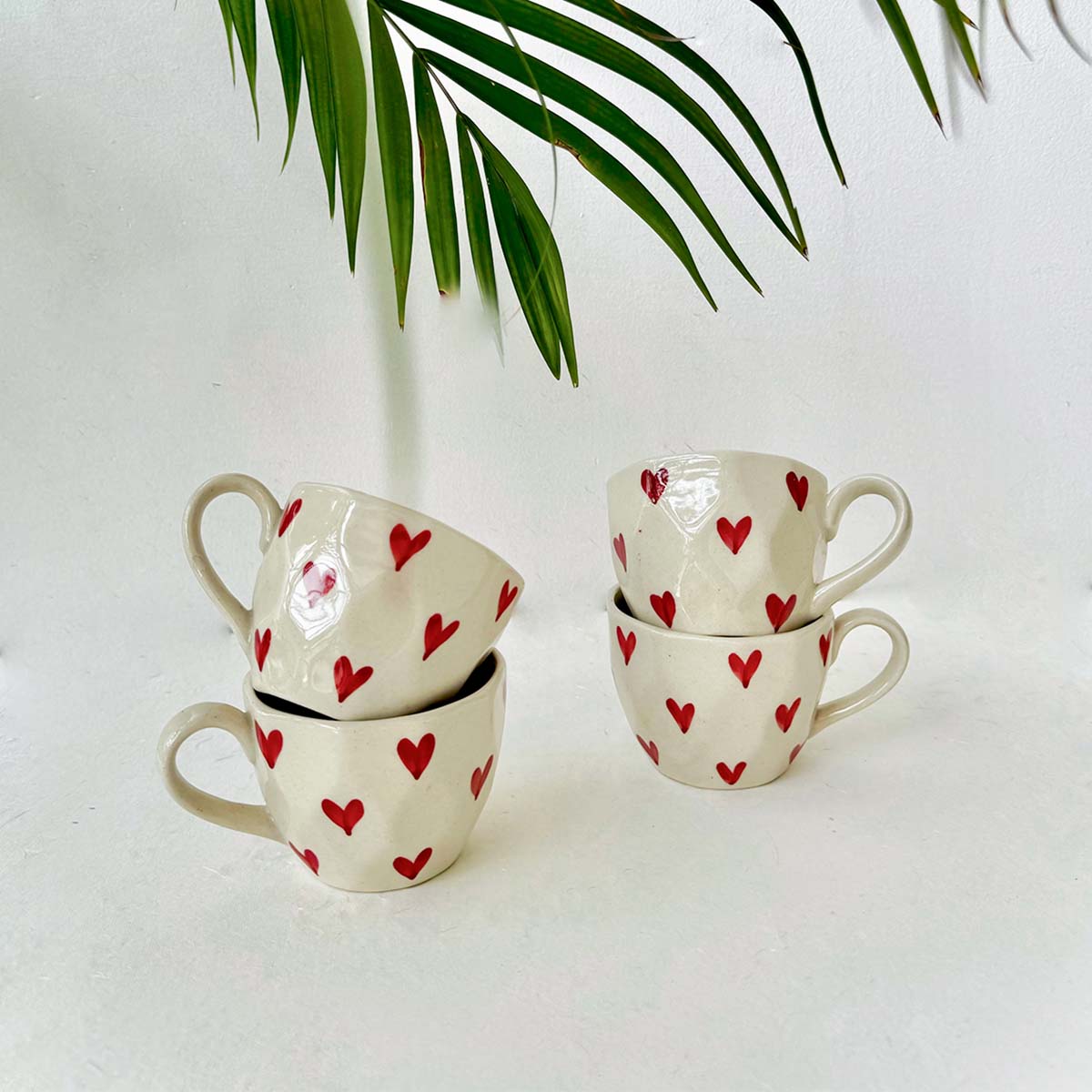 LITTLE HEARTS CUPS: BUY 3 GET 1 FREE | SET OF 4