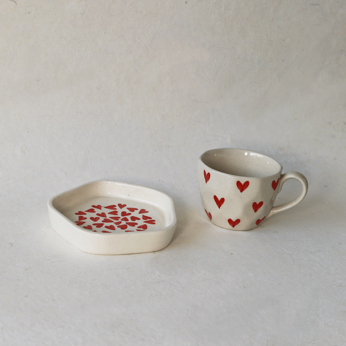 LITTLE HEARTS CUP & SAUCER SET