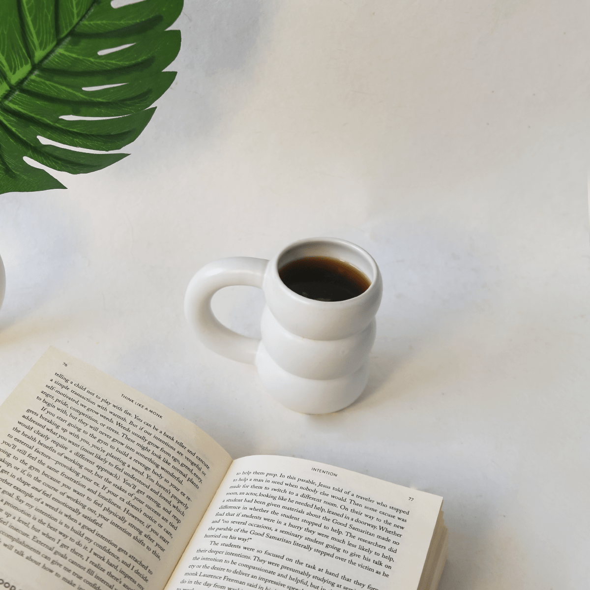 WHITE TIERED MUGS: BUY 1 GET 1 FREE | SET OF 2