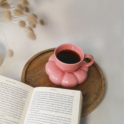 BUBBLES CUP & SAUCER SET | PINK