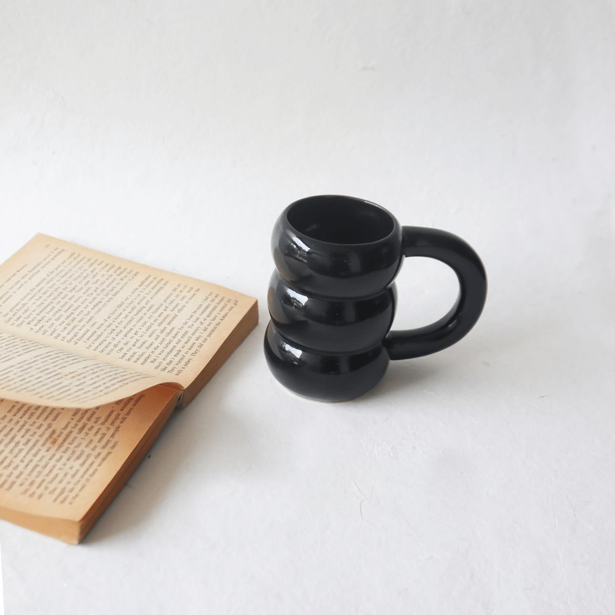 BLACK TIERED MUGS: BUY 1 GET 1 FREE | SET OF 2
