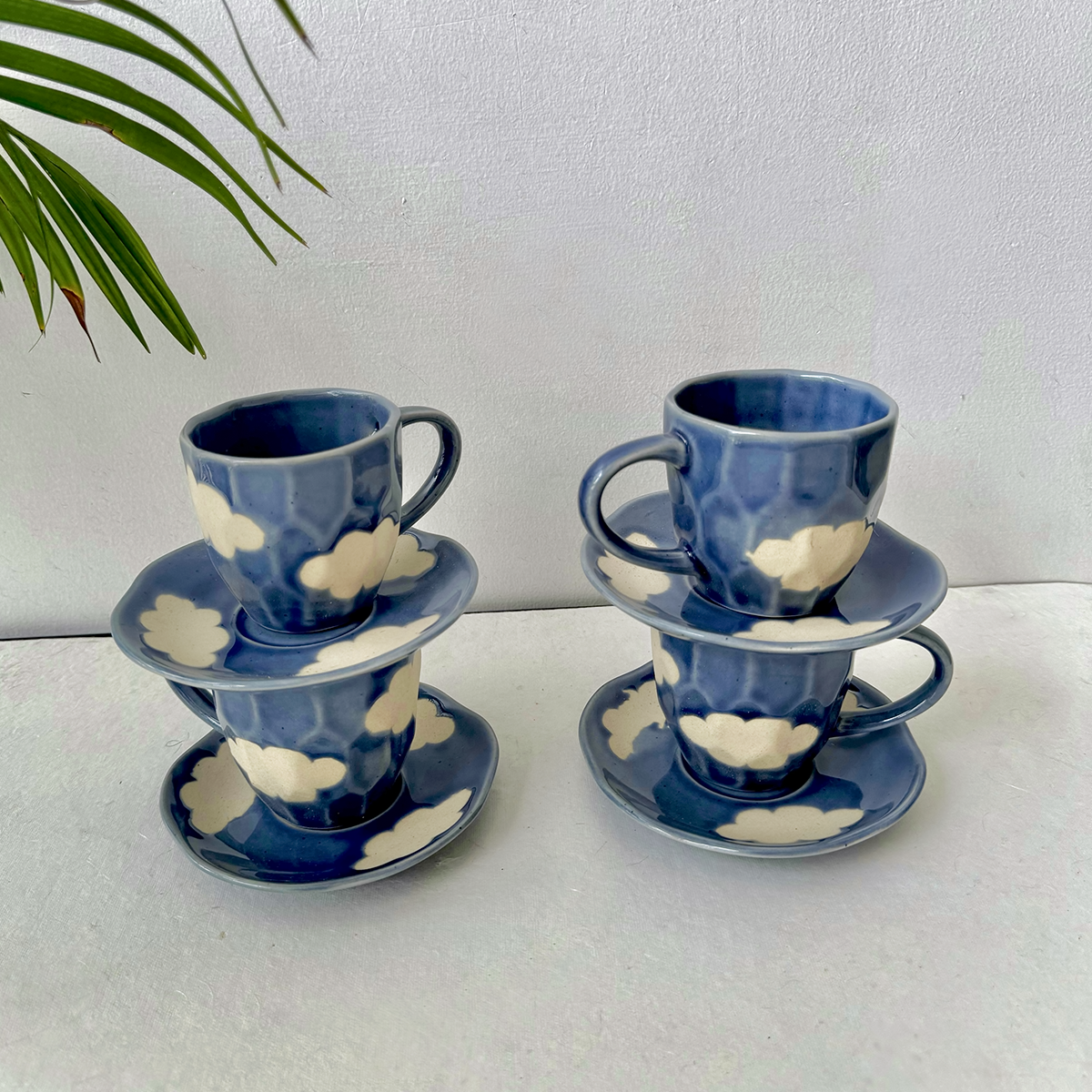DREAMY CLOUDS CUP & SAUCER SET: BUY 3 GET 1 FREE | PACK OF 4