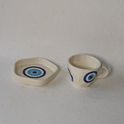 EVIL EYE CUP & SAUCER SET